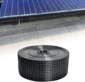 Solar Panel Guard 4in X 100ft PVC Coated Critter Guard Roll Kit for Solar Panel Wire Screen Black Pigeon Deterrent Solar Panel Mesh (No Clips Included)