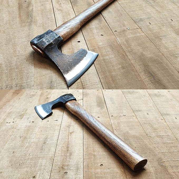 16.5 Throwing Axe 3 Pack Throwing Axe Set with 1065 High Carbon Steel &amp Beech Wood Handle Perfect for Axe Throwing Games Competition and Recreation Ideal Gift for Men (Black)