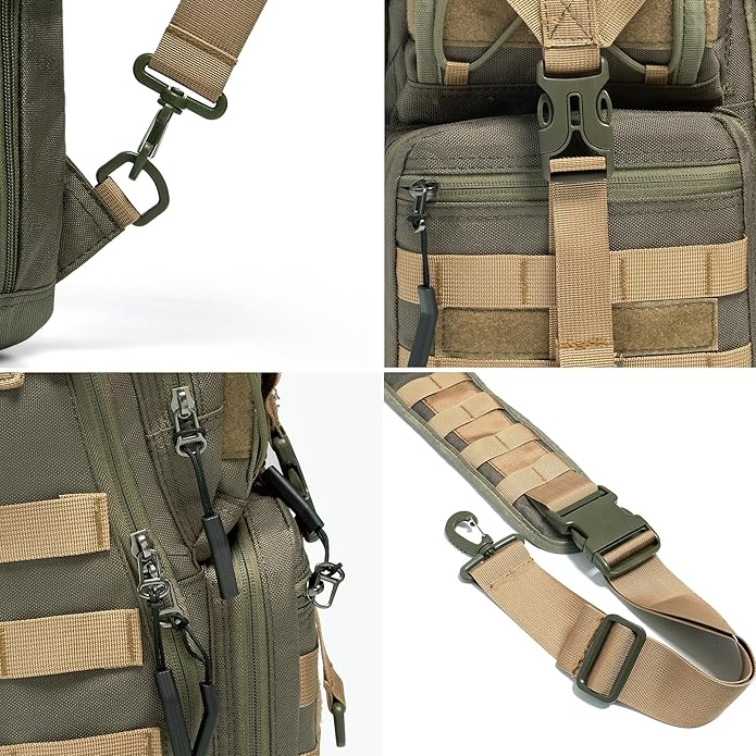 NICGID Tactical Military Backpack Daypack Molle Army Assault Pack Bug Out Bag Travel Fishing Hiking Trekking Rucksack
