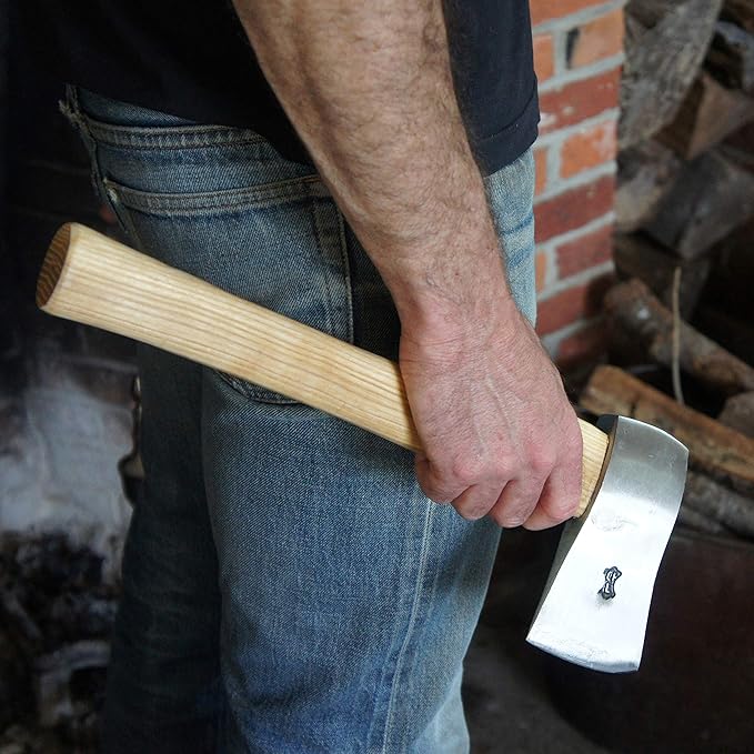 Kings County Tools Swiss Army Camping Axe | 15-1/2” Hardwood Handle | Easy to Carry and Use | Perfect Campfire &amp Kindling Tool