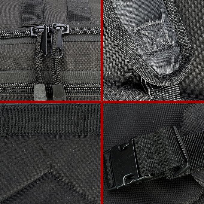Tactical Backpacks Assault Pack 3 Day Bag Expandable Backpack Out Bag Classic Case Travel Hiking (Black with Belt)