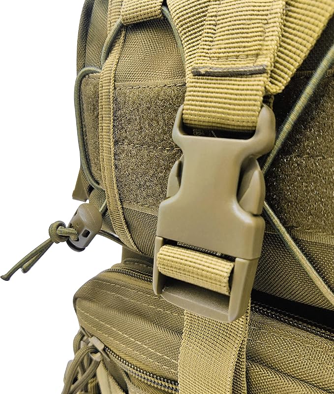 Silfrae Tactical Sling Bag Military Single Shoulder Backpack Chest Bag Range Bags (Sand)