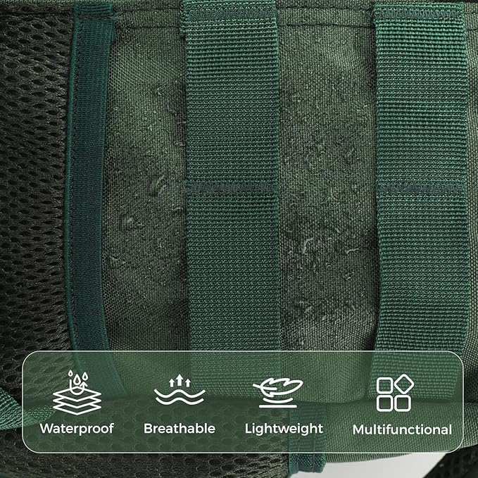 9L Mini Tactical Backpack for Men WomenSmall Military Tactical Backpack for SportGymHikingTravelCamping (Army Green)