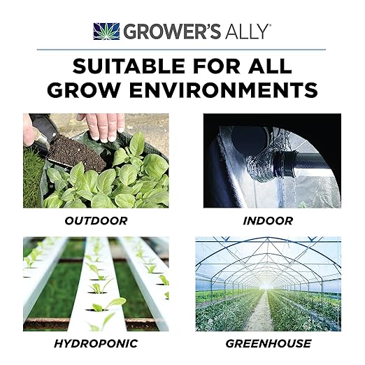 Grower's Ally Spider Mite Control Concentrate - Natural Insecticide &amp Spider Mites Killer for Plants Indoor &amp Outdoor - OMRI Listed Garden Pest Control - Bee Pet &amp Kid Safe - 1 Gal Makes