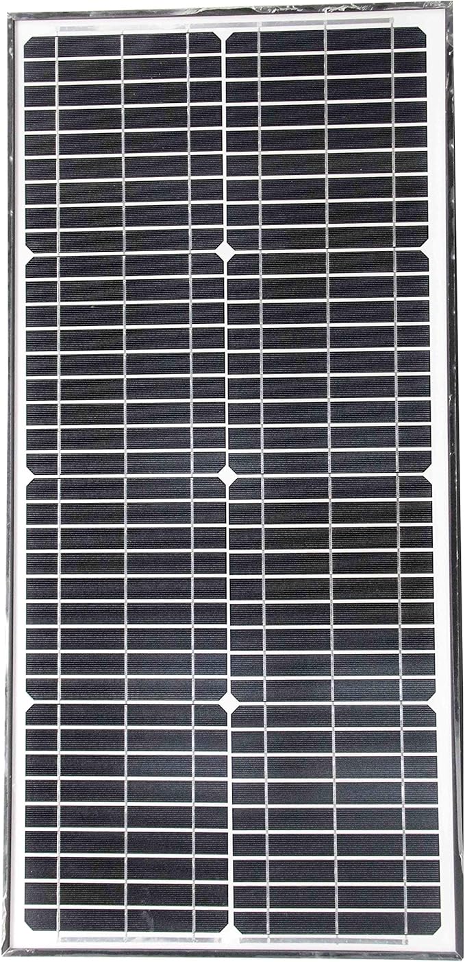 ALEKO SP30W24V 30 Watt 24 Volt Monocrystalline Solar Panel for Gate Opener Pool Garden Driveway