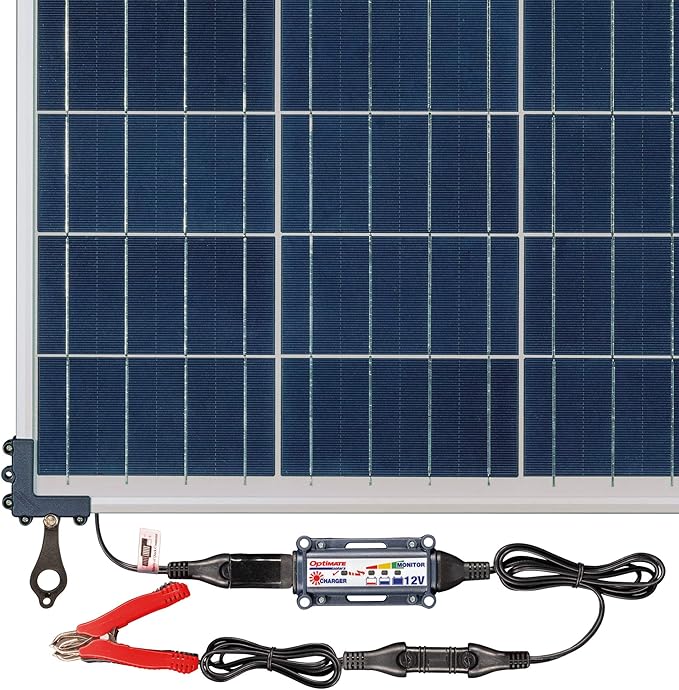 Optimate Solar 60W Travel kit TM523-6TK 6-Step 12V 5A Weatherproof Solar Battery Saving Charger &amp maintainer