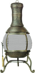 Deckmate Corona 3 Ft. High Outdoor Steel Chimenea Fireplace Model 28063