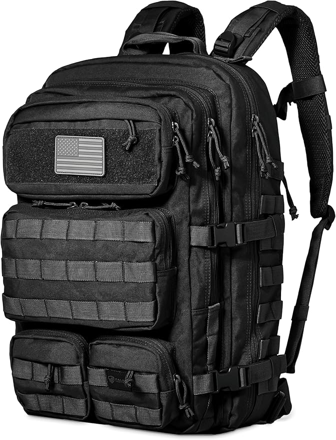 Falko Tactical Backpack for Men and Women 50L Backpack 2.4x Stronger Large Military Molle Rucksack Bugout Backpack Outdoors