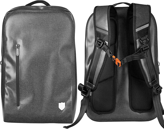 Airtight Waterproof Backpack - 20L Dry Bag for Hiking Camping Kayaking - Padded Shoulder Straps - Airtight Zipper for Outdoor Protection from Dust and Water
