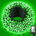 240FT Christmas Lights Outdoor 750 LED Christmas Tree Decoration Lights with 12 Modes &amp Timer Memory Dimmable Plug in Waterproof LED Xmas Light for Yard Trees Wedding Party Holiday Green
