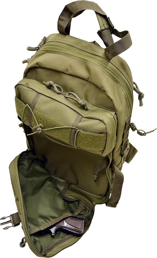 EXPLORER B8-OD Tactical Hydration Pack Ready Backpack with Molle &amp Chest Strap OD