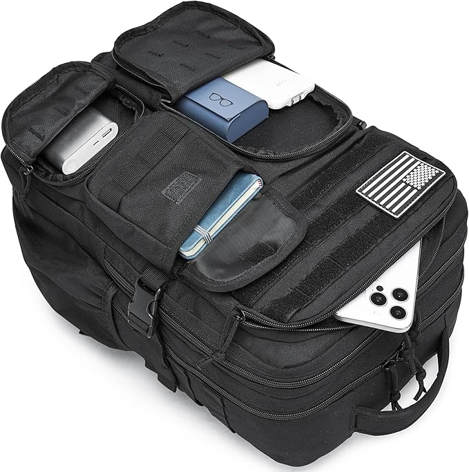 Wotony Tactical Backpack - Military waterproof backpack with multiple pockets and tactical gear for the outdoors (Gray Maple Leaf 35L)