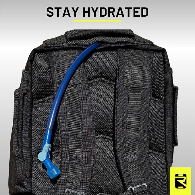 Rucking Backpack - Ridge 21L Rucksack Engineered for Rucking Ruck Pack Weight Plate Backpack Extra Padding for Running Walking Strength Training Compatible with Yes4All Ruck Weight