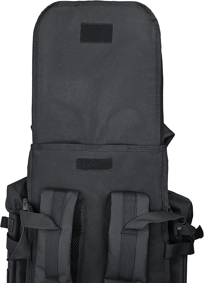 Silfrae Tactical Rifle Backpack Long Rifle Bag Molle Military Backpack for Trekking Hunting Camping
