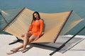 Island Oasis Caribbean Hammocks and Stand Set (Green Stand and Tan Hammock)
