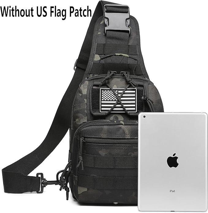 ATBP Small Tactical Sling Backpack Bag for Men Military Shoulder Bag Pack EDC Crossbody Bag for Hiking 7 Liters
