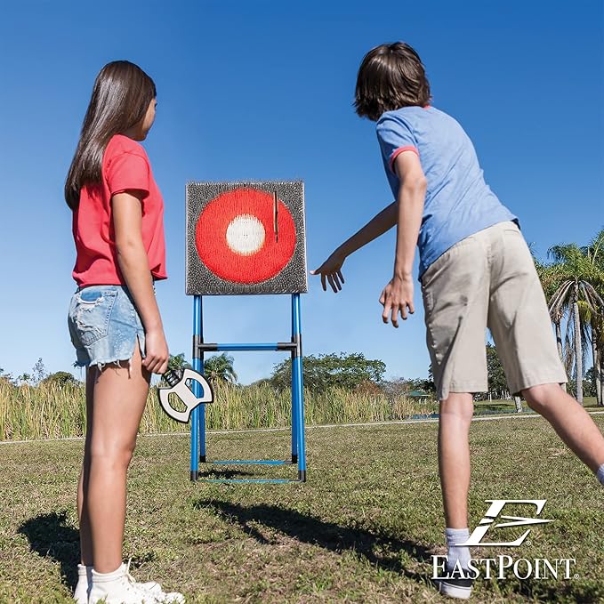 Eastpoint Axe Throw &amp Lawn Dart Target Sets - Bristle Axe Throwing Target &amp 2-in-1 Combo Backyard Game for Indoors and Outdoors