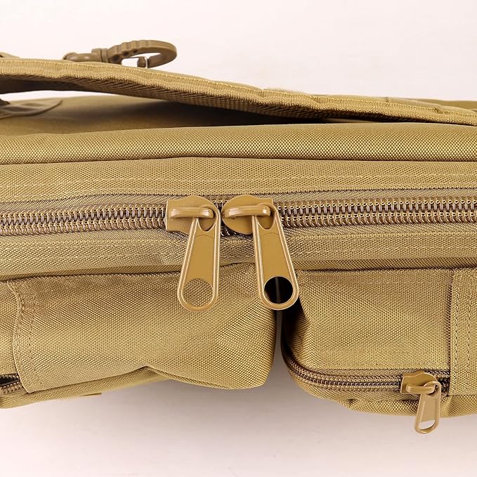 New Tactical 24 Rifle Gear Shoulder MP5 Sling Bag Army Backpack Soft Rifle Case Gun Backpack Bag Tactical Rifle Backpack MPS Hunting Bag Cross Bag Khaki