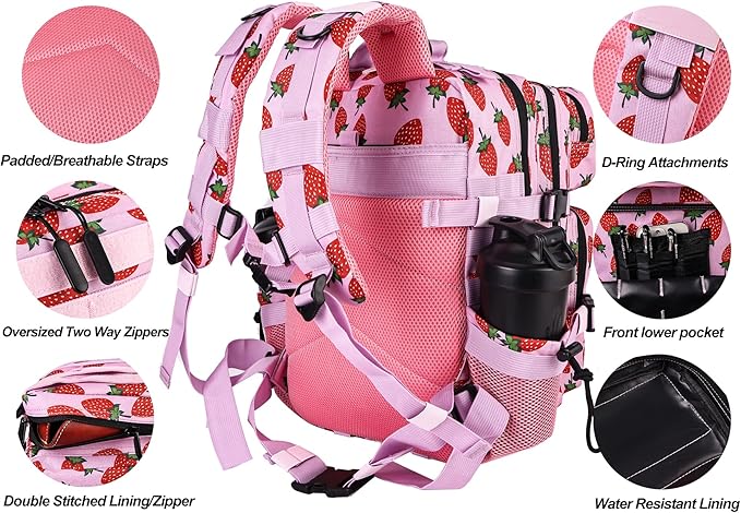 LHI Tactical Military Backpack for Men and Women 25L/35L Army Assault Pack Bag Small Rucksack with Bottle Holder