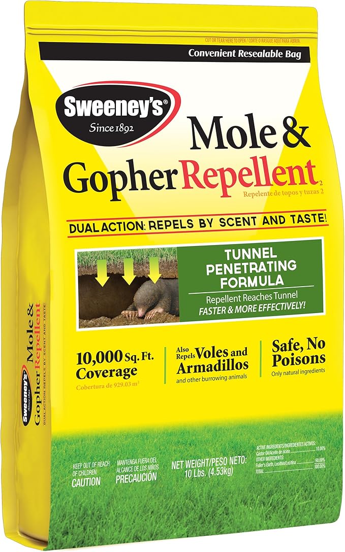 Sweeney's S7002-2 Mole and Gopher Pest Repellent Granule 10 lb