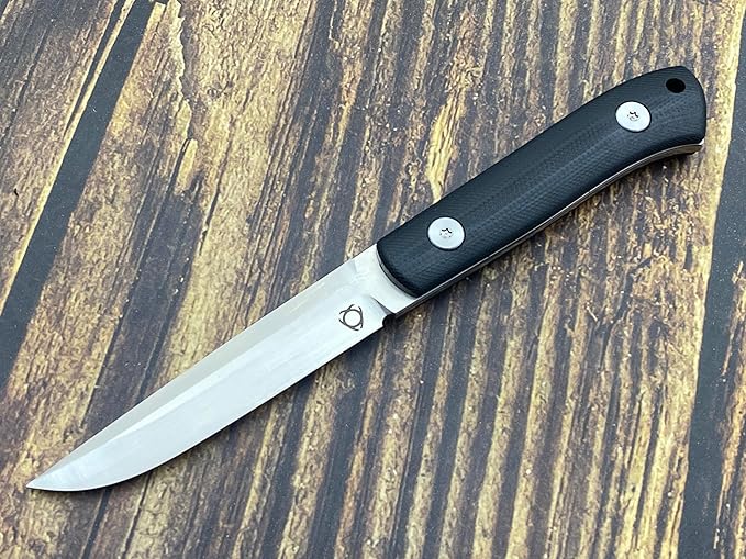 TWO SUN SixLeaf SL-42-G10 Micro Fixed Blade Knife M390 Steel G10 handle Belt Sheath EDC Mini Tool