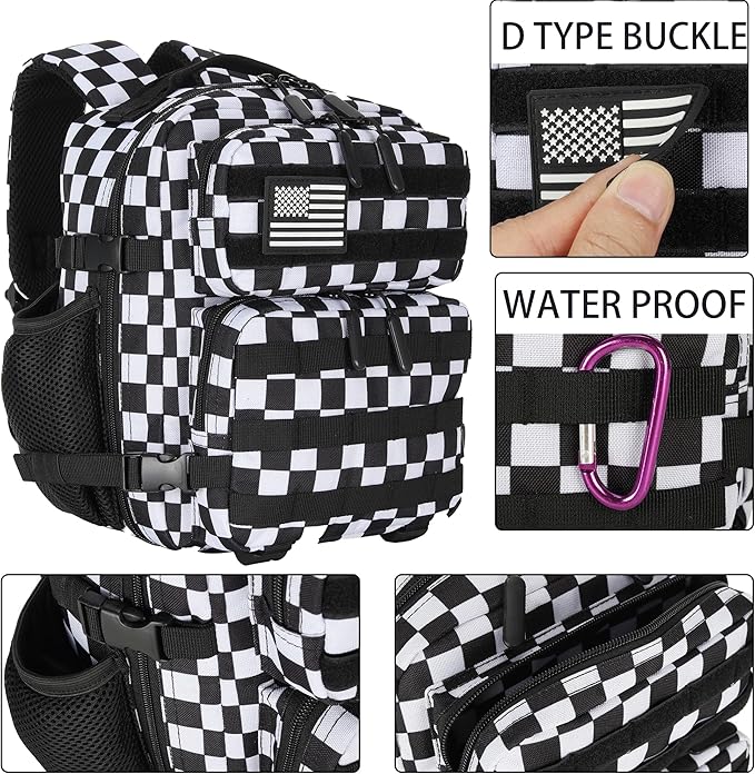 9L Mini Tactical Backpack for Men and Women Tactical Backpack Small for Hiking Small Tactical Bag Fitness Pack