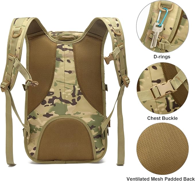 Military Tactical Backpack for Men Survival Army Backpacks for Camping Hiking Trekking
