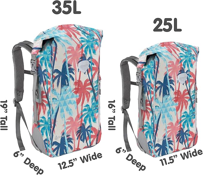 Skog Å Kust BackSak Heavy Duty Waterproof Backpack - Gear Bag for Sports Travel &amp More - 25 &amp 35 Liter Sizes