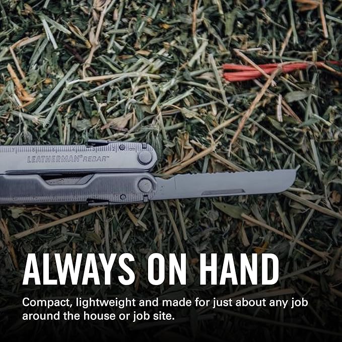 LEATHERMAN Rebar Multitool with Premium Replaceable Wire Cutters and Saw Stainless Steel