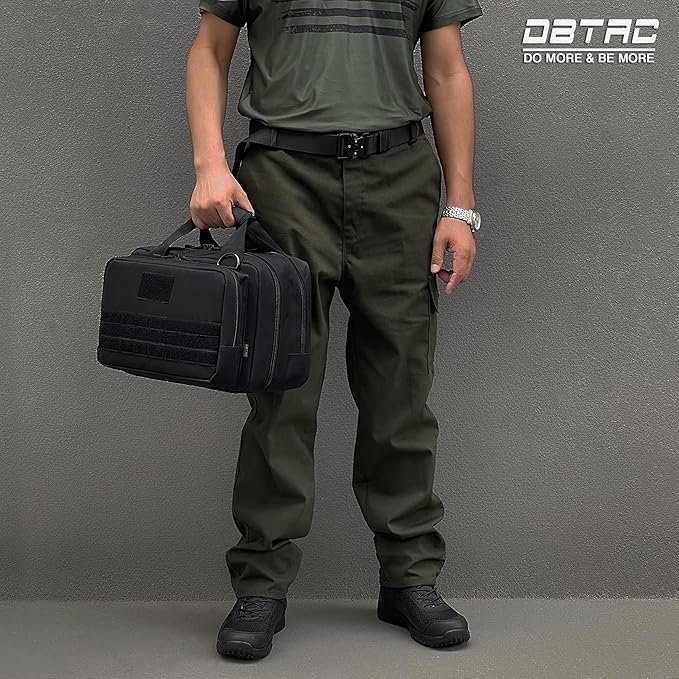 DBTAC Gun Case Bag Small Plus + DBTAC Tactical Large Shoulder Chest Pack (Black)