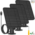 5W Solar Panel Compatible with Blink Outdoor 4(4th Gen)/Outdoor 2K+ Camera Solar Panel Charger for Blink Camera with 13.1ft Cable Rubber Plug IP65 Weatherproof Includes Secure Wall Mount 3 Pack