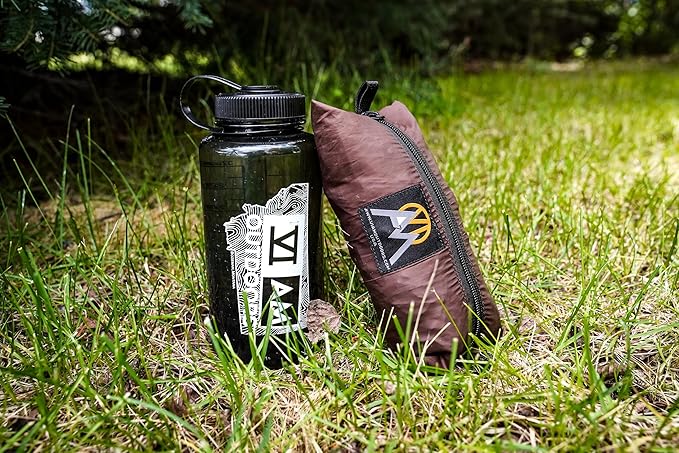 VIAM Outdoors Baldy Tan Tarp: Waterproof Camping Tarp for Hunting Glassing Hammock Rain Fly Ultralight Backpacking Gear Sun Shelter &amp Heavy Duty Outdoor Protection - 1.1oz