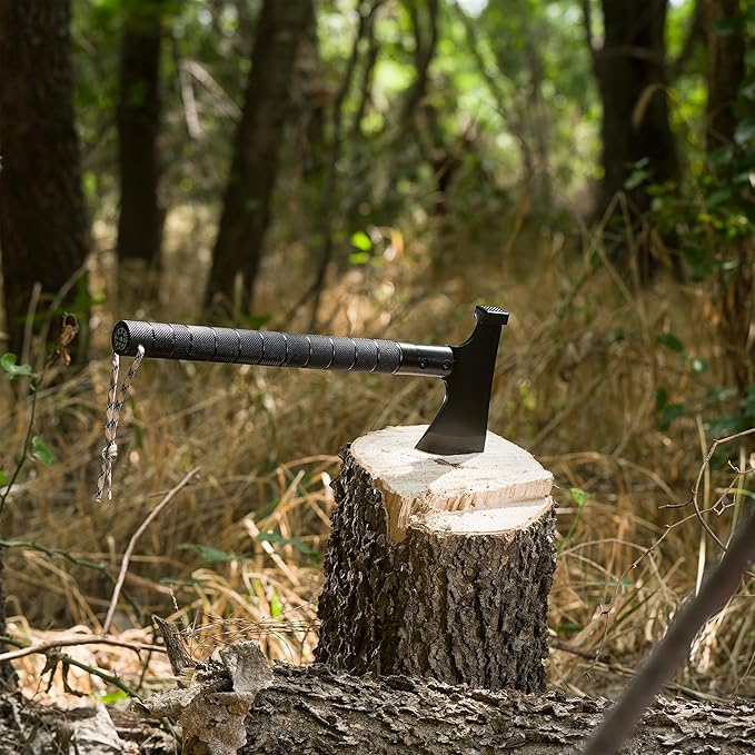 Bushcraft Hatchet - Multi-Tool Camping Hatchet with Firestarter and Saw | Portable Survival Gear | Hiking and Emergency Tools | All-in-One Backpaging Axe for Outdoor Adventures