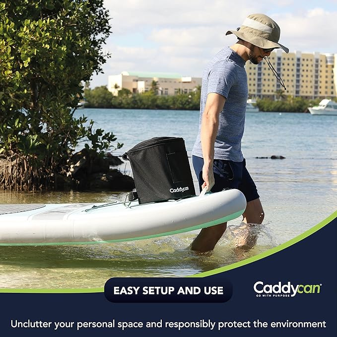 Portable Trash Can for Boating | Tough and Durable Storage Bag for Use with Kayaking Camping Hiking Beach Fishing | Collapsible Multi-Purpose