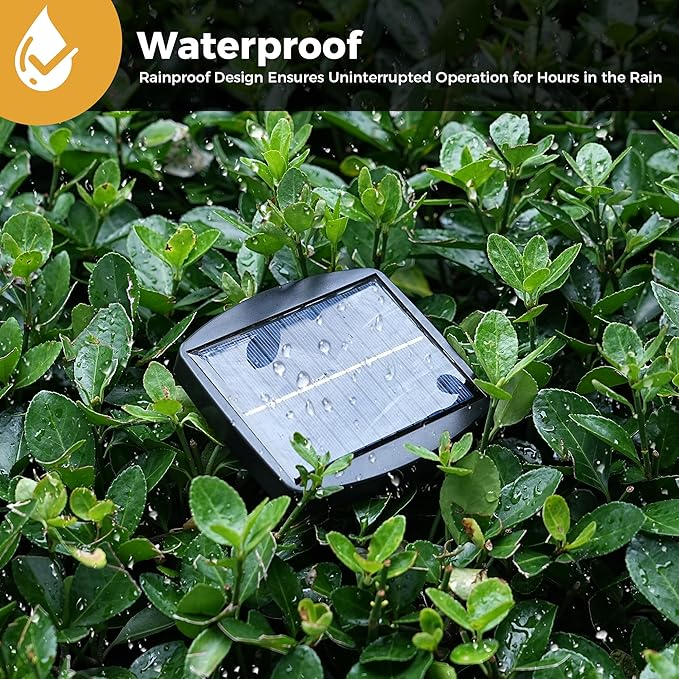 Outdoor Basic 1.2W Solar Panel for Patio Umbrella with 4-Pin Connector - Waterproof Replacement Charging Kit Solar Power Accessory for Outdoor Umbrellas (1)