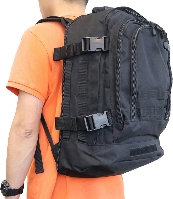 Large 3 Day Expandable 39L-64L Backpack Military Tactical Hiking Camping Daypack