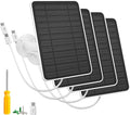 5W Solar Panel Charger Compatible with Arlo Essential 2K Outdoor Camera(2nd Gen)/Essential Outdoor XL(2nd Gen)/Essential Spotlight IP65 Waterproof 10ft USB-C &amp Micro USB Cable &amp Wall Mount 4