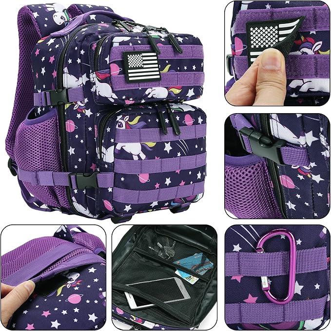 9L Mini Tactical Backpack for Men and Women Tactical Backpack Small for Hiking Small Tactical Bag Fitness Pack
