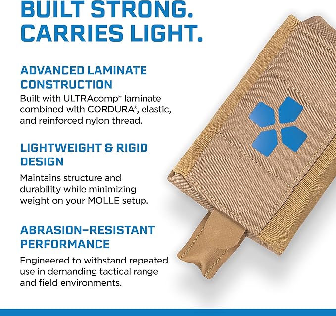Blue Force Gear Micro Trauma Kit Now! – Empty – Belt Mounted Medical Belt Pouch for First Aid Supplies