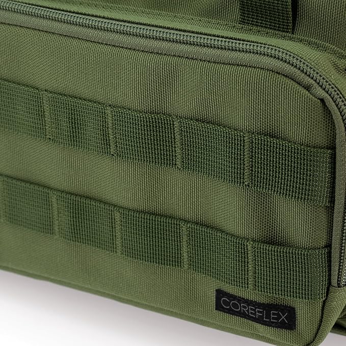 Coreflex 12-Inch Heavy Duty Tool BagTacticalGearRange EDC Tool Bag for cars Multi-Purpose Work Bag for Mechanics Electrician Carpenters Builders Plumbers (Olive Green)