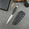 EDC Fixed Blade Knife with Kydex Sheath Full Tang D2 Stainless Steel for Outdoor camping Hiking