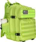 Lovelinks21 45L Tactical Assault Backpack 3 day assault pack with Molle Waterproof backpack Rucksack for Tactical Backpacks (Fluorescent Green)