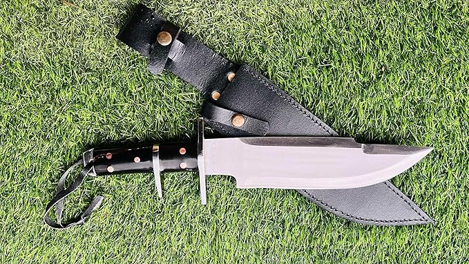 10 Unpolished carbon steel Tactical Knife - Hand Forged Full Tang Camping tool Knives