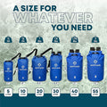 Earth Pak Waterproof Dry Bag - Roll Top Waterproof Backpack Sack (Blue 40L &amp 30L)