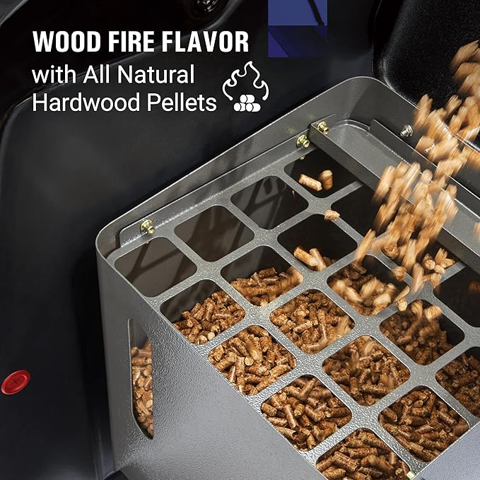 Coleman Cookout 700 Pellet Grill with 690-Sq. In. Total Cooking Surface 2-Wheel Cart and Shelf Storage in Black Durable Pellet Smoker Grill for Grilling Roasting Baking Roasting and Smoking