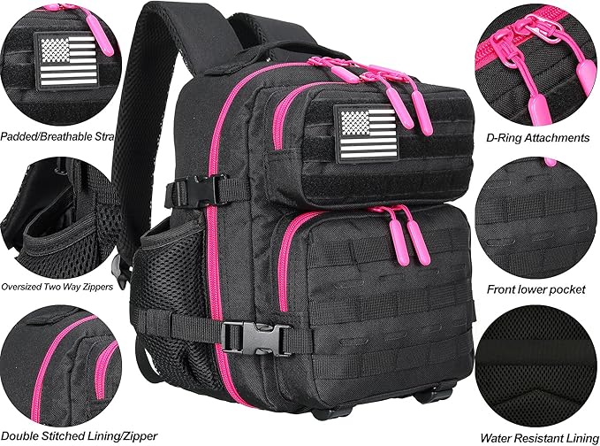 9L Mini Tactical Backpack for Men and Women Tactical Backpack Small for Hiking Small Tactical Bag Fitness Pack