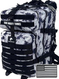 AMERICANPHOENIX 45L Elite Tactical Backpack | 3X Stronger Work &amp Military Backpack | Water Resistant and Heavy Duty | 3 Day MOLLE Bug Out Bag (Black Ice)