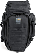 Levy's Outdoor 46 Inch Military Tactical Rifle Backpack with MOLLE Webbing (LVO-BPTRB-46-BLK) Black Large
