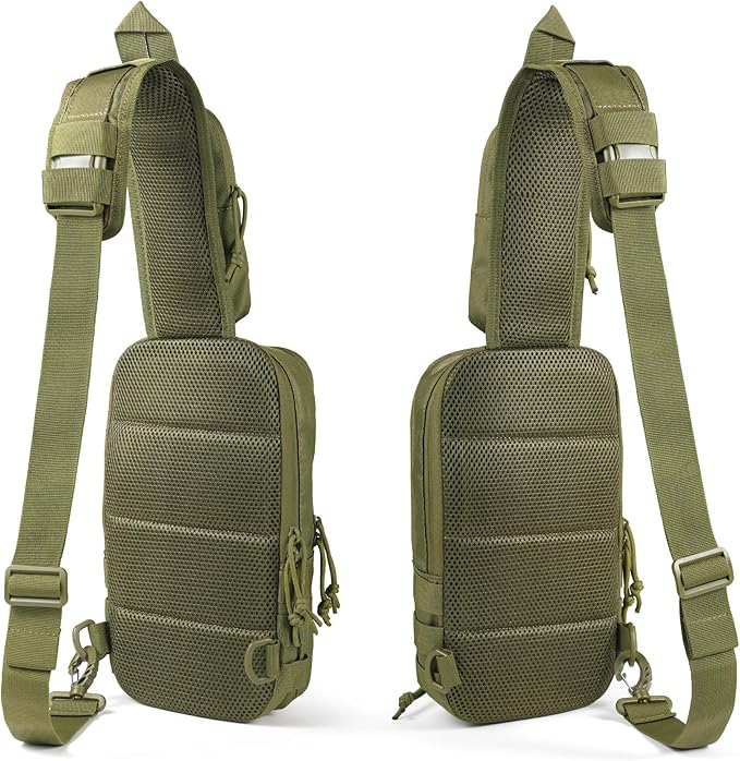 Sling Backpak Tactical Chest Pistol Bag Shoulder Bags Crossbody Sling Backpack Holster Bag for Concealed Carry