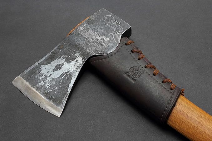 Leather Axe Handle Guard (for The Husqvarna Carpenters Axe Brown)